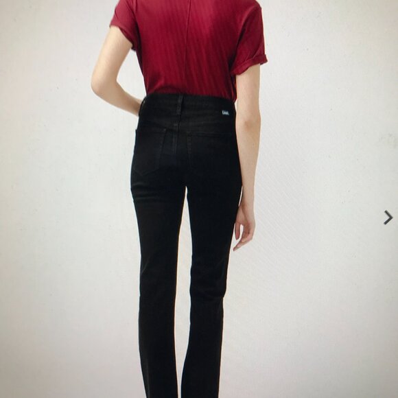 Boston Proper Deep black mid/low-rise jeans, size 4 - Picture 2 of 6